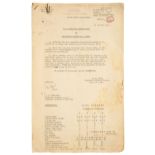 * Operation Torch. An official 3 page secret document for S.O. Instructions to Lieutenant Colone ...