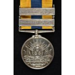 * Khedive's Sudan Medal,1896-1908, two clasps, The Atbara, Khartoum (4436. Pte J. Ward 5 th Fuse ...