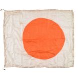 * Imperial Japanese Army Air Force. A WWII IJAAF pilot's bail out survival float flag, with stri ...
