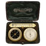 * Pocket Barometer Altimeter. An Edwardian pocket instrument by Ingenieur Hazebrouco, Paris, com ...