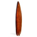 * Propeller. A WWII laminated wood Spitfire propeller blade, the nailed edge having been sheathe ...