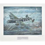 * May (Phil, 1925 -). Handley Page Halifax STL 1942, watercolour on paper, showing Halifax W1048 ...