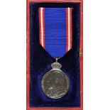 * Royal Victorian Medal, E.VII.R., silver, unnamed as issued, extremely fine, in red leather cas ...