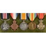 * Military Medal Group. Great War group of five to Warrant Officer E. Clarke, M.M., Middlesex Re ...