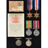 * Family Medals. British War Medal (Lieut. J.W. Howells.), very fine together with a WWII group ...