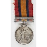 * Queen's South Africa 1899-1902 , one clasp, Defence of Ladysmith (5982 Pte. A. Warner, Rifle B ...