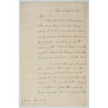 * Wellington ( Arthur Wellesley, 1 st Duke, 1769-1852). A six page letter dated Visen March 6 th ...