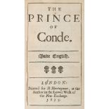 Boursault (Edmé). The Prince of Conde, 1st edition in English, 1675