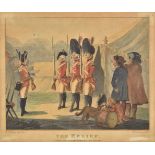 * Bunbury (Henry William), Six military caricatures, circa 1790,