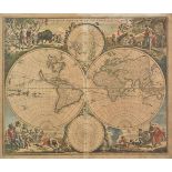 World. De Wit (Frederick), Nova Orbis Tabula in Lucem Edita, circa 1680,