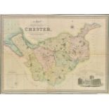 Cheshire. Swire (W. & Hutchings W. F.). Large scale map. 1830