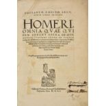 Homer. Omnia quae quidem extant opera, Graece, adiecta versione Latina ad verbum, 2 parts in 1