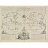 World. Chatelain (Henry Abraham), Mappe-Monde ..., circa 1710,