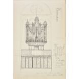 Churches and Organs. An artist's sketchbook, circa 1860s