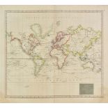World. Scott (R.). Hydrographical chart of the World on Wright or Mercators projection ...