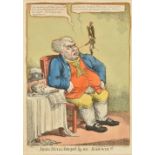 * West (Temple, attrib.). John Bull teazed by an Ear-Wig!!!, 1813