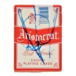 * Jackson (Michael, 1958-2009). Signed pack of playing cards, Mirage Casino, [Las Vegas], c. 1990