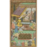* Indian School. Group of 5 miniatures, 20th century
