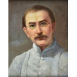 * Kipling (Rudyard, 1865-1936). Portrait of Rudyard Kipling copied after an original ...