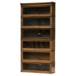 * Bookcase. A 1920s oak Globe Wernicke bookcase