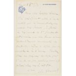 * Gounod (Charles, 1818-1893). Two autograph letters signed, Ch. Gounod', 1879 & 1882