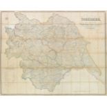 Yorkshire. Hobson (William Colling), Map of Yorkshire, 1845,