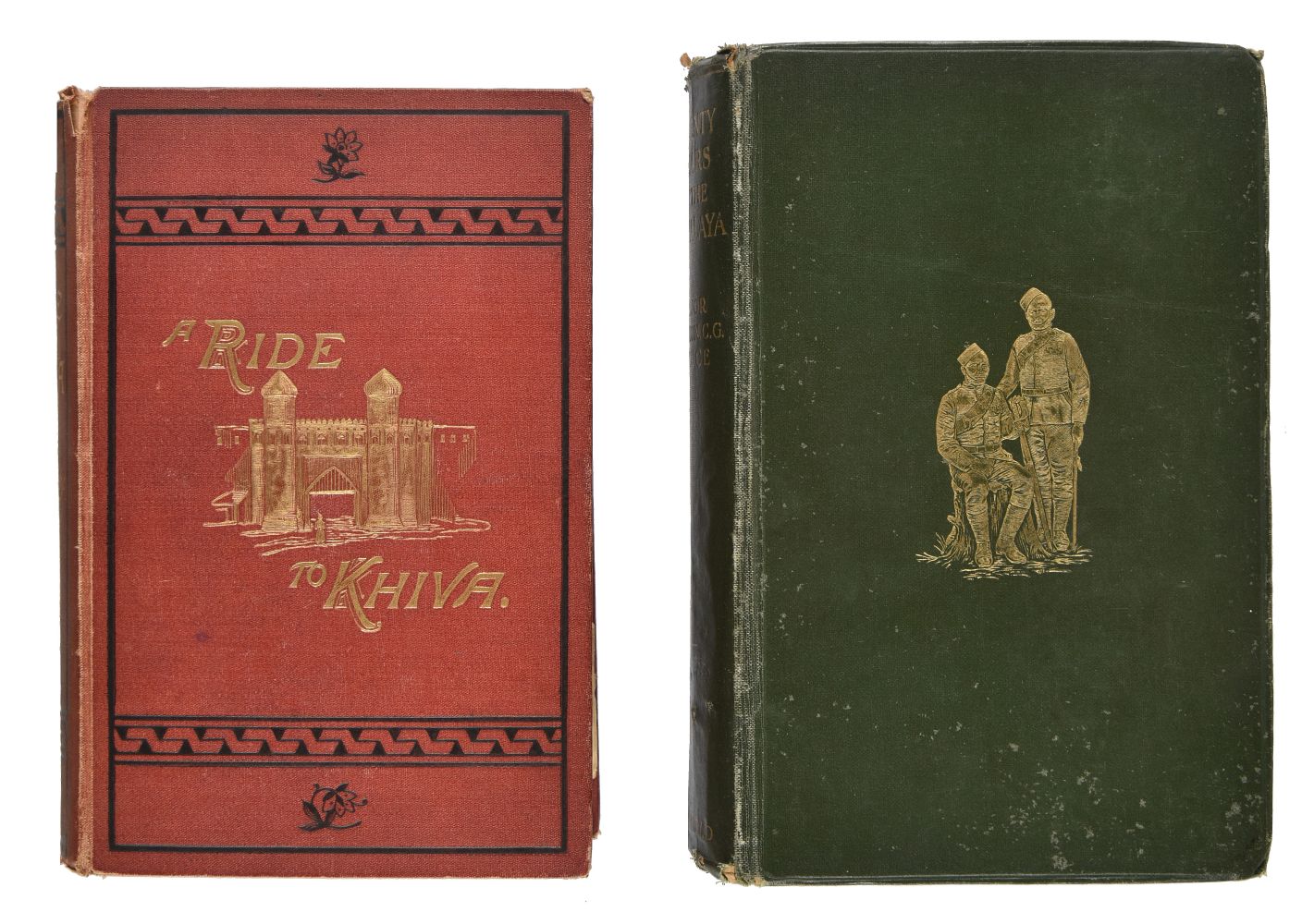 Burnaby (Frederick). A Ride to Khiva, 1st edition, 1876, [and others]