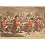 * Military caricatures. A mixed collection of fourteen caricatures, mostly early 19th century