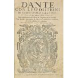 Dante (Alighieri). Dante con L'Espositioni di Christoforo Landino..., Venice, 1596