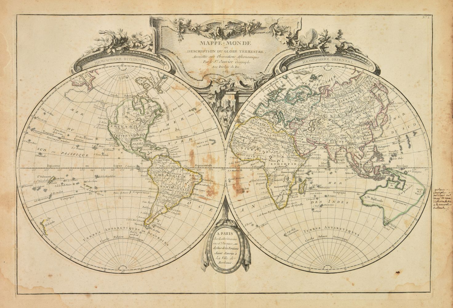 Lattre (Jean). Atlas Moderne ou Collection de Cartes, 1762,