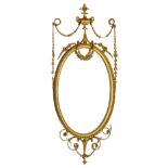 * Mirror. A Victorian Adam's style wall mirror