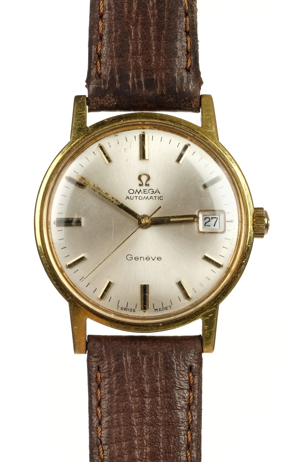 * Omega. A gents Omega automatic gold plated wristwatch