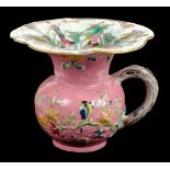 * Chinese Spittoon. 18th century Chinese export porcelain Famille Rose spittoon, probably Yongzheng