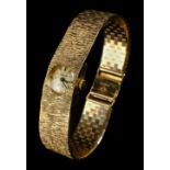 * Wristwatch. A 9ct gold ladies wristwatch