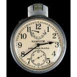 * Pocket Watch. A WWII U.S. Navy Chronometer pocket watch by Hamilton Lancaster