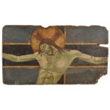 * Sienese School. Section of a Crucifixion, 14th or 15th century