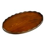 * Tray. An Edwardian mahogany tray in the George III style