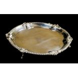 * Salver. A George III silver salver, by John Swift, London 1763