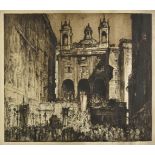 * Brangwyn (Frank, 1867-1956). St. Peter's of the Exchange, Genoa, 1913