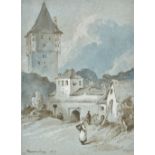 * Album of watercolours of Continental views, circa 1827