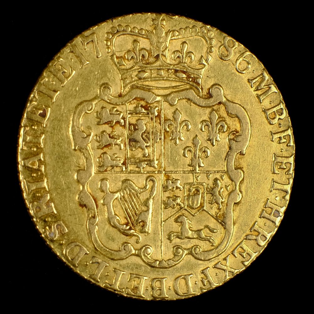 * Coin. George III Guinea , 1786