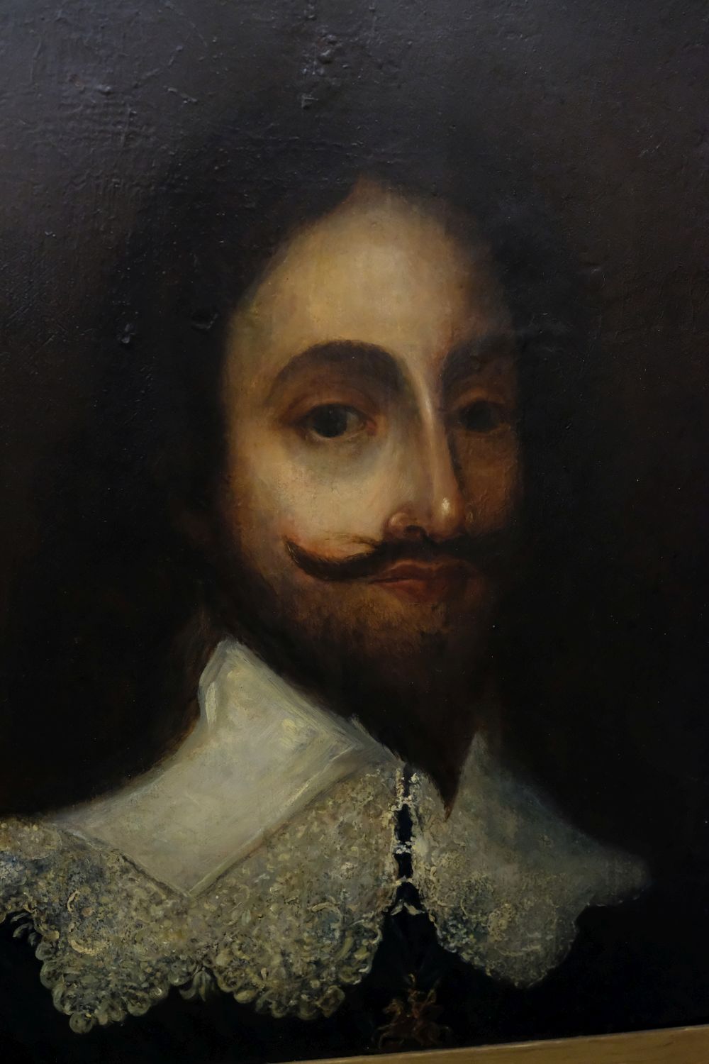 * English School. Head-and-shoulders portrait of King Charles I, late 17th century - Image 5 of 6