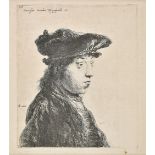 * Lievens (Jan, 1607-1674). Bust of a young man wearing a cap