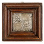 * Silver Panel. A 17th century Continental silver panel