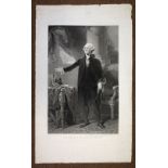 * George Washington, engraved portrait, 1800
