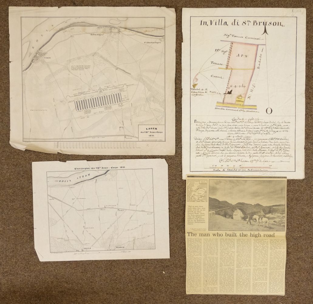 Maps. A mixed collection of approximately twenty maps, mostly 18th & 19th century, - Image 6 of 11