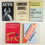 Durrell (Lawrence, 1912-1990). Acte, first edition, Faber & Faber, 1965