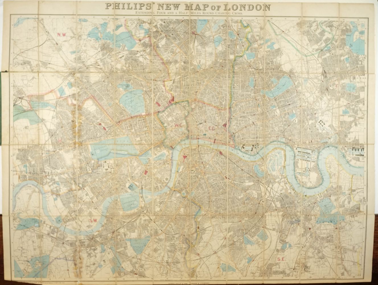 London. Reynolds (James), Reynolds' Map of London..., circa 1880, - Image 2 of 2