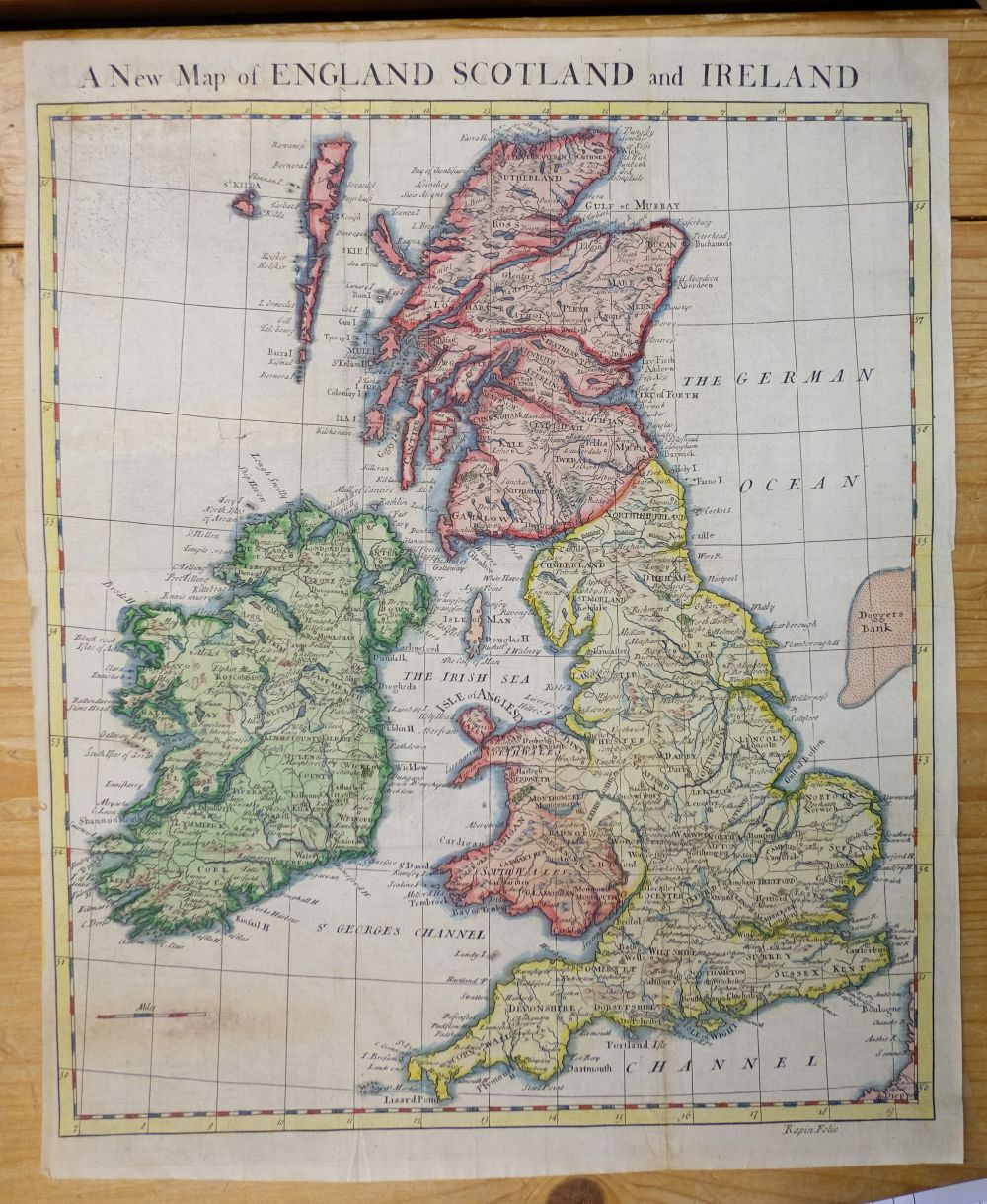 British Isles. A mixed collection of approximately 140 maps, mostly 19th century