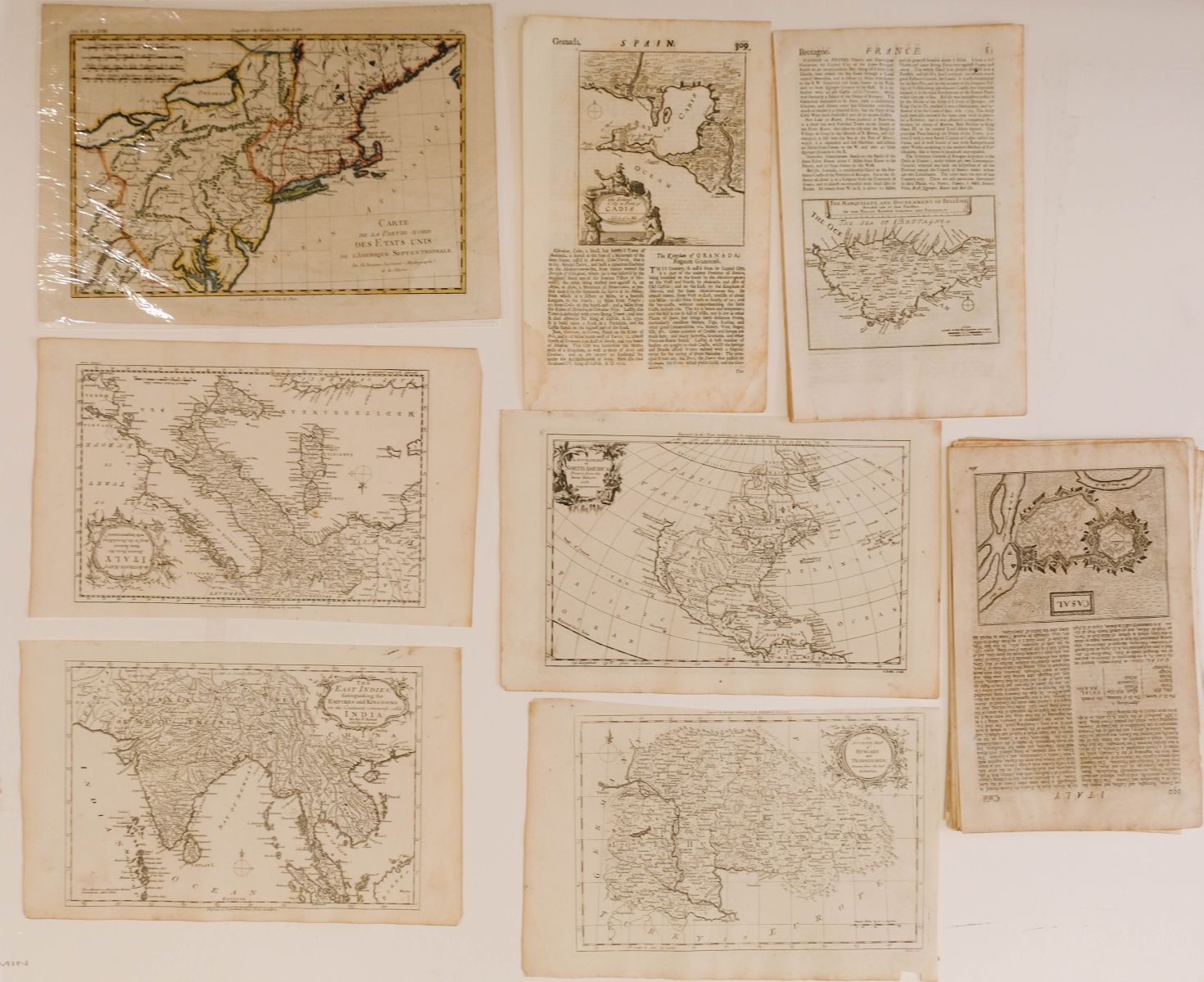 Foreign Maps. A mixed collection, 18th century, - Image 5 of 6
